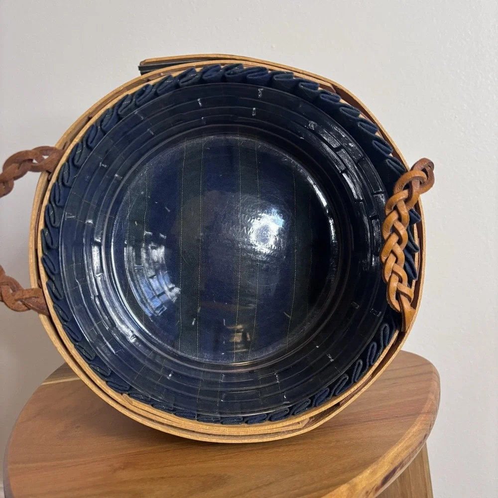 Longaberger Collectors Club 1998 Renewal Basket Set W/ Cloth Liner and Protector